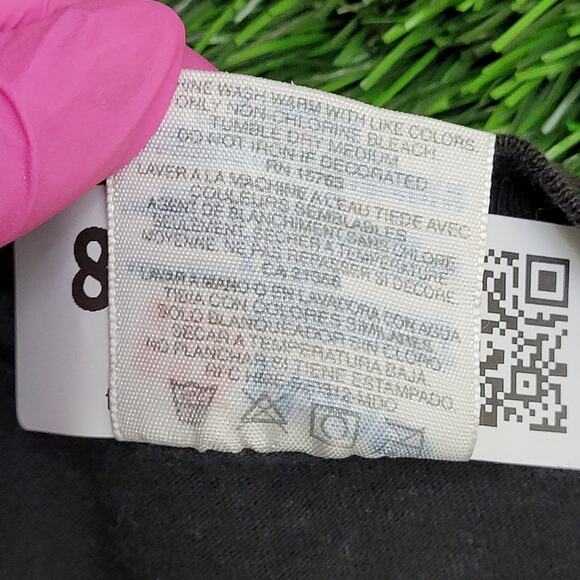 Vintage 90s Hanes Shirt Womens XL 22x26 Faded Black Slogan - Picture 7 of 12